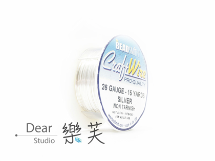 BEADSMITH 銀色圓線 26G